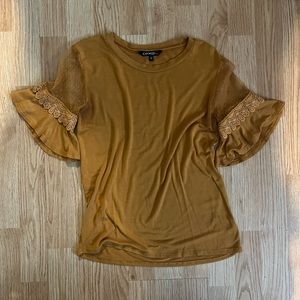 GEORGE Laced Sleeve T-shirt - SizeXS